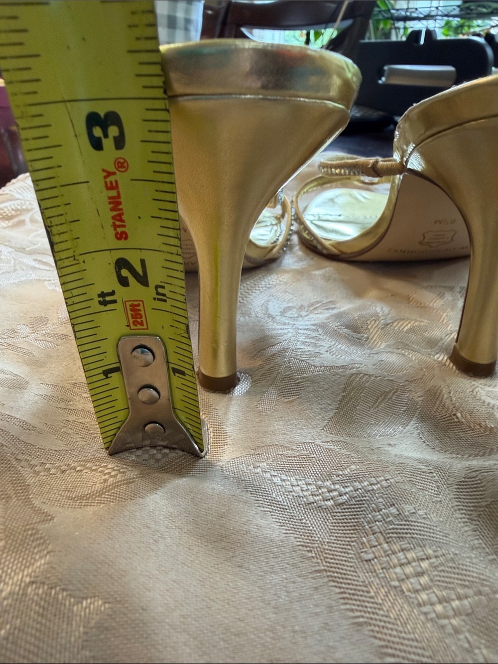 Bandolino Gold Rhinestone Strappy Slide Heel - Women - Picture 4 of 4